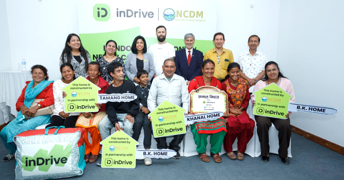 इनड्राइभद्वारा बाढी-पहिरो पीडितलाई नयाँ घर हस्तान्तरण