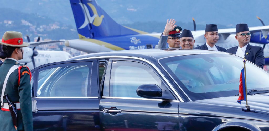 प्रधानमन्त्री ओली स्पेन भ्रमण सकेर काठमाडौं फर्किए