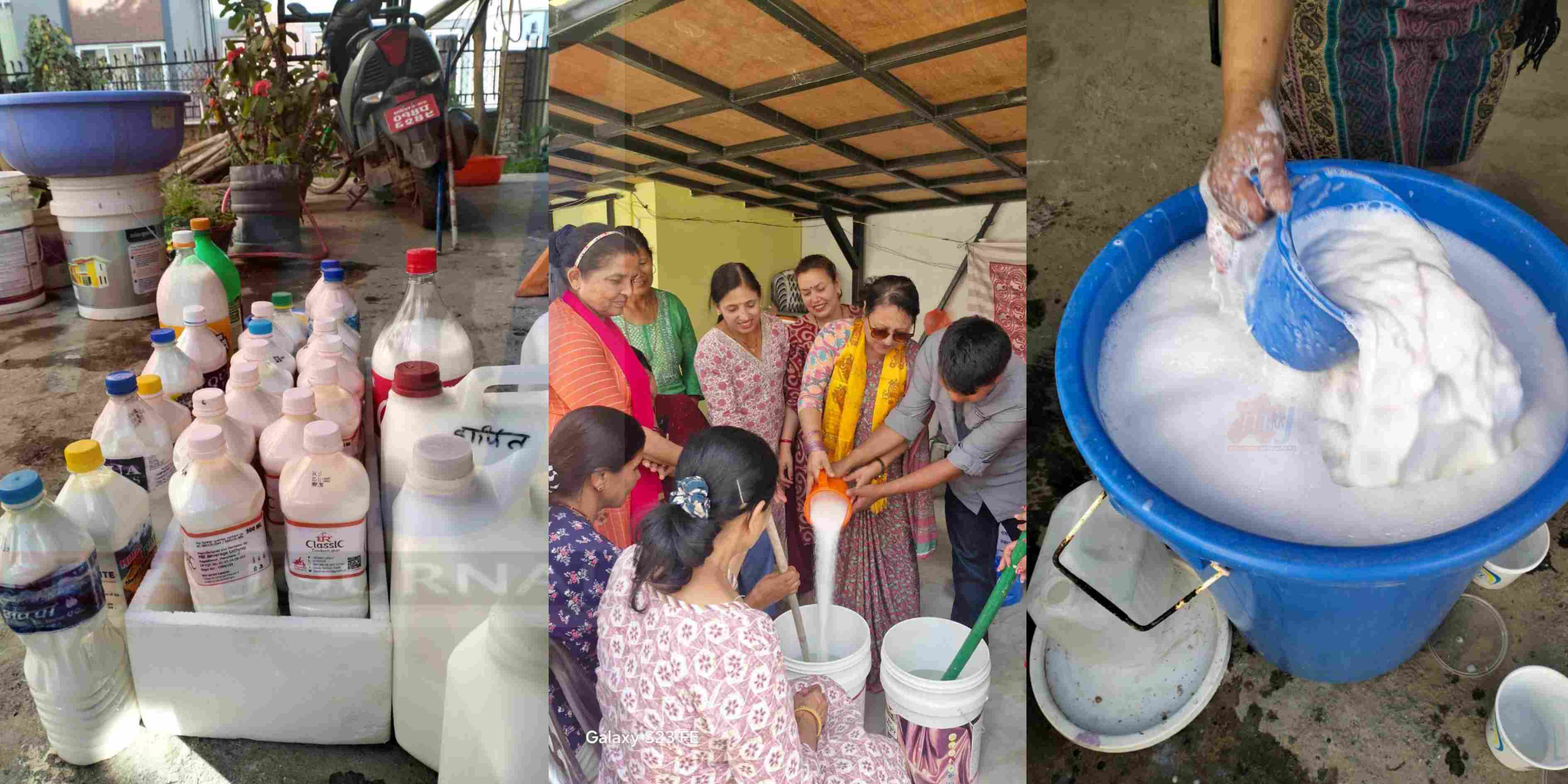 ललितपुरमा पिताम्बरी झोल र फिनाइल उत्पादन तालिम संचालन