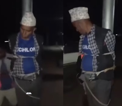 परस्त्रीसँग देखिएको भन्दै वडाध्यक्षलाई विद्युत पोलमा बाँधेर कुटपिट