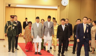 प्रधानमन्त्री ओली र थाइल्याण्डका प्रधानमन्त्रीबिच भेटवार्ता हुँदै