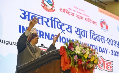 नेपाल बनाउने जिम्मेवारी अब युवाहरूको काँधमा छ : राष्ट्रपति पौडेल