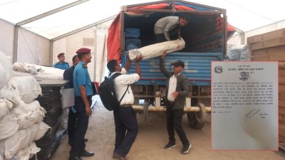 तिल गाउँमा कर्णाली सरकारले पठायो राहत सामग्री