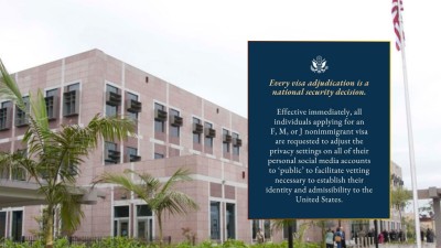 अमेरिकी भीसामा नयाँ नियम: अब सामाजिक सञ्जाल खुला राख्नुपर्ने