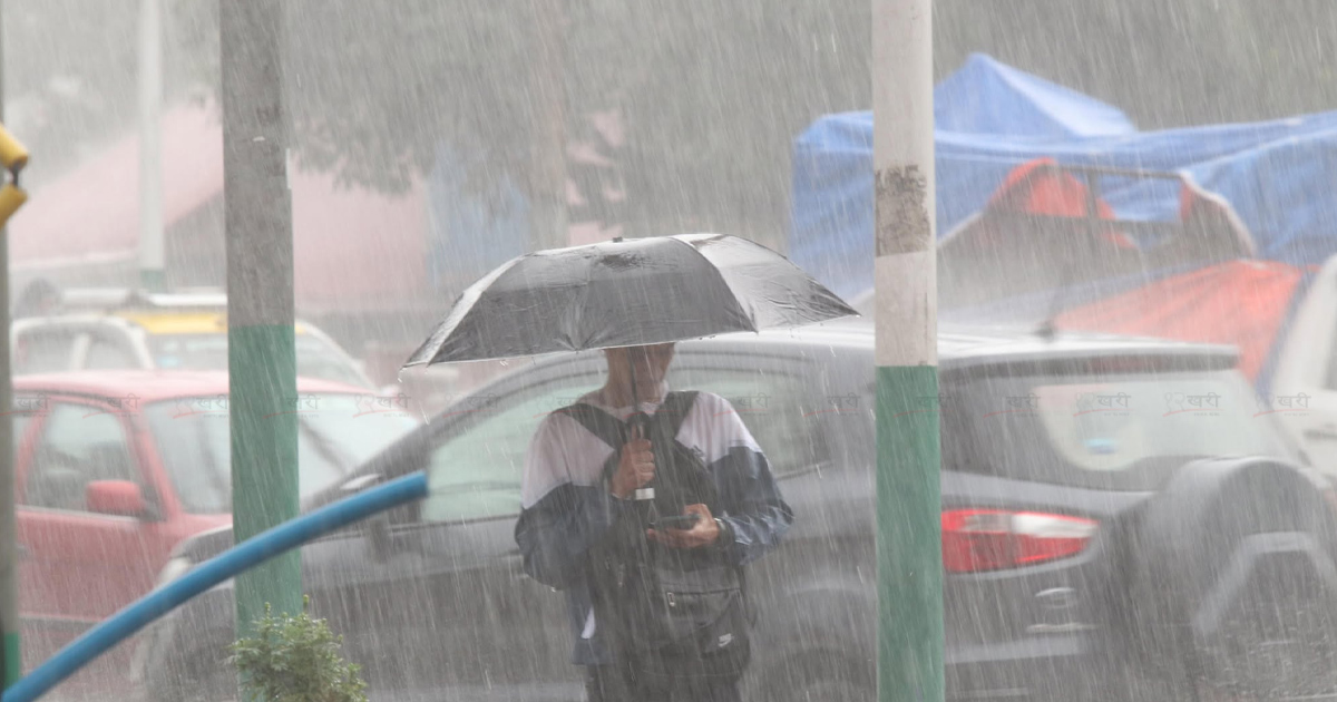 कोशी प्रदेश र सुदूरपश्चिम प्रदेशमा भारी वर्षाको सम्भावना