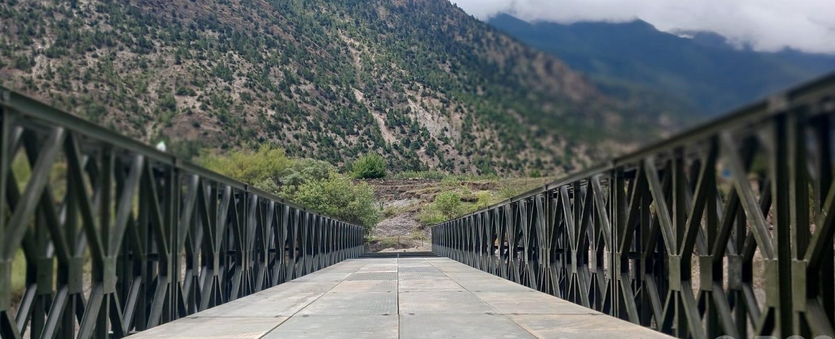 कालीगण्डकी नदीमा नयाँ बेलिब्रिज जडान