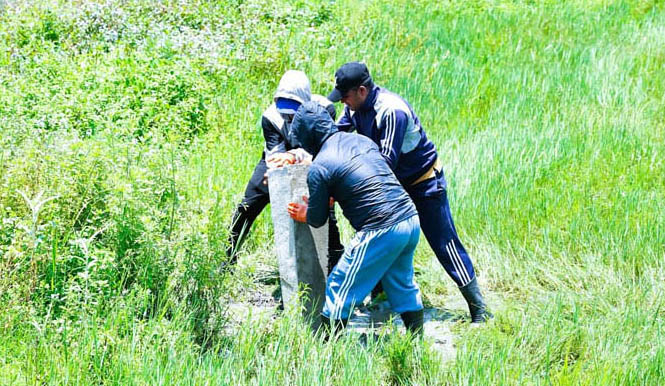 फेवाताल क्षेत्रमा ३६० सीमा स्तम्भ गाडियो