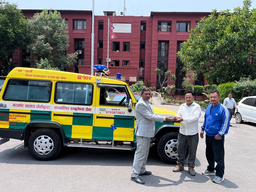सिँजामा नयाँ एम्बुलेन्स खरिद